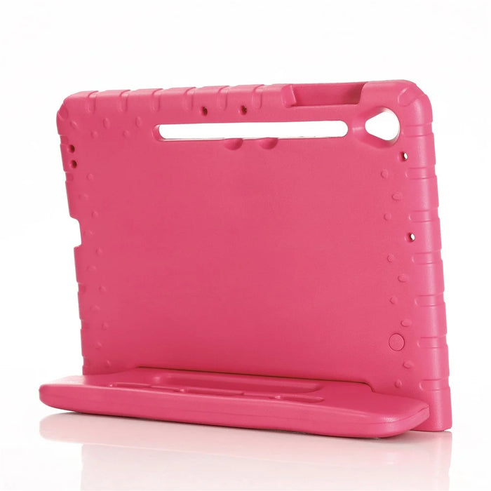 For Samsung Galaxy Tab S10 FE+ EVA Case Kids-Friendly Handle Tablet Cover with Kickstand - Rose - 5