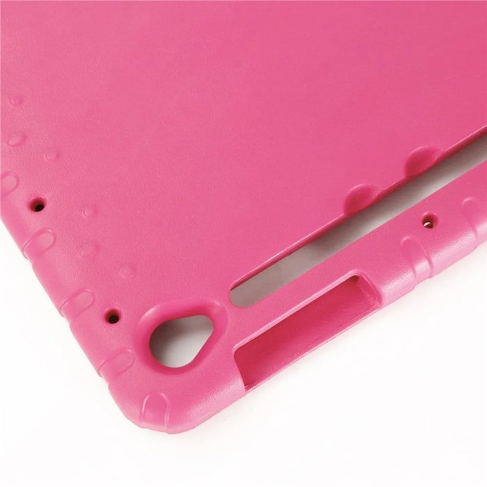 For Samsung Galaxy Tab S10 FE+ EVA Case Kids-Friendly Handle Tablet Cover with Kickstand - Rose - 7