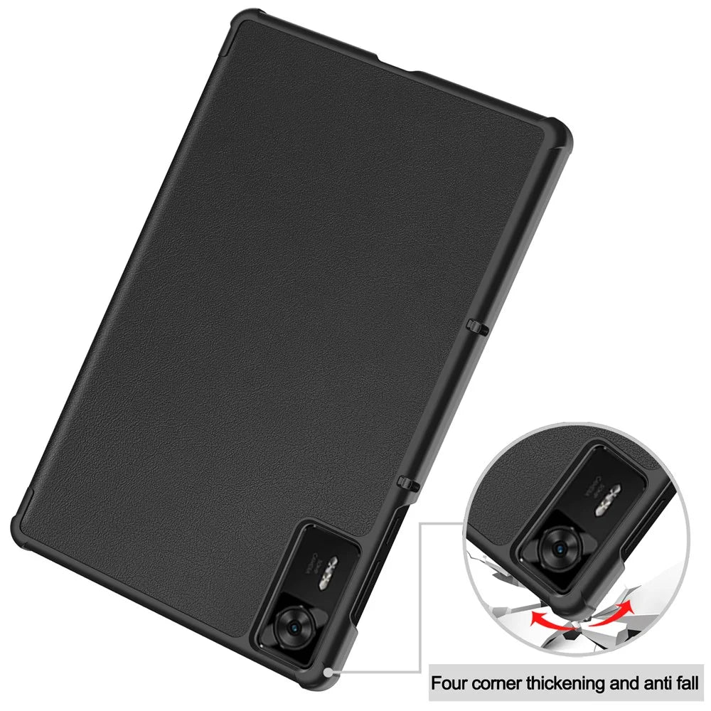 For Lenovo Legion Y700 Gen 4 Case Anti-Drop Leather Stand Tablet Cover - Black - 6