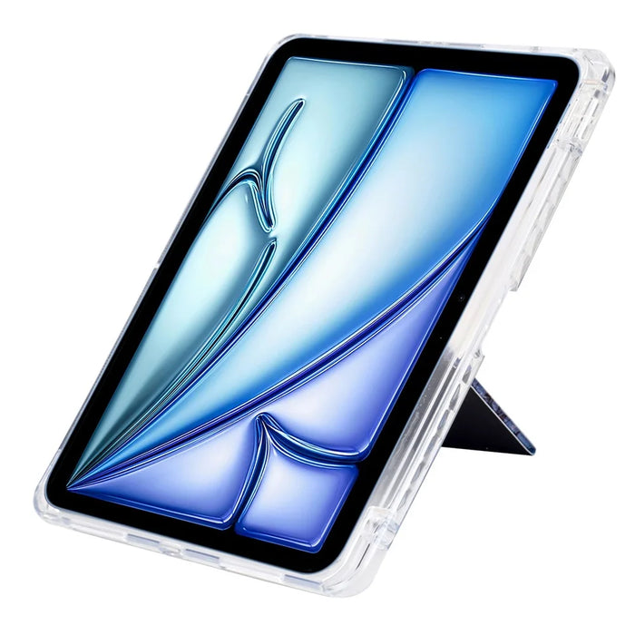 Tablet Case For iPad Air 11 (2026) / (2025) / (2024) / Air (2022) / (2020) / Pro 11 (2022) / (2021) / (2020) / (2018) , Pattern Leather + Acrylic Cover - Phantom Wolf - 2