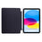 For iPad (2025) / 10.9 (2022) Case Y-Fold Stand Pattern Print Leather + Clear Acrylic Tablet Cover with Pencil Holder - Phantom Wolf - 2