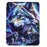 For iPad (2025) / 10.9 (2022) Case Y-Fold Stand Pattern Print Leather + Clear Acrylic Tablet Cover with Pencil Holder - Phantom Wolf - 6