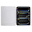 For iPad Pro 11 (2025) / (2024) Case Y-Fold Stand Pyramid-Patterned Leather + Clear Acrylic Tablet Cover with Pencil Holder - Gold - 2