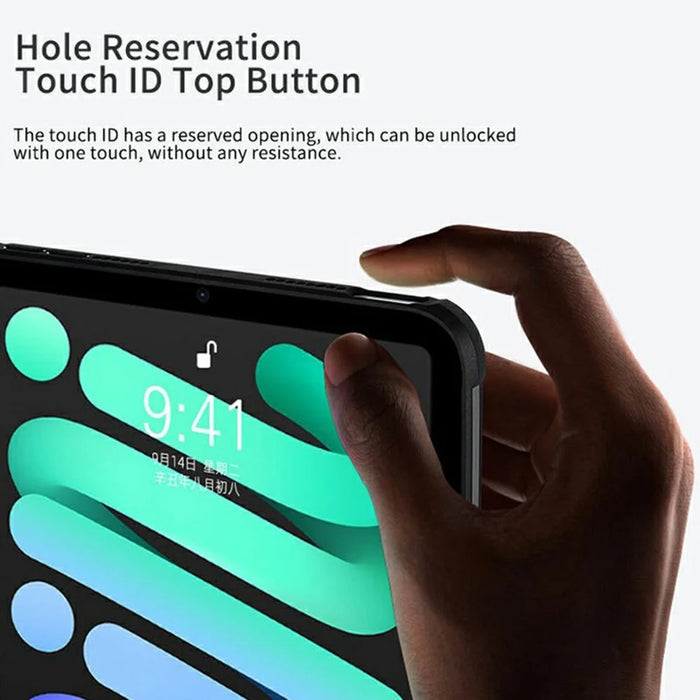 For iPad Air 11 (2026) / (2025) / (2024) / Air (2022) / (2020) Case TPU + Acrylic + PC Matte Shockproof Tablet Cover - Black - 3