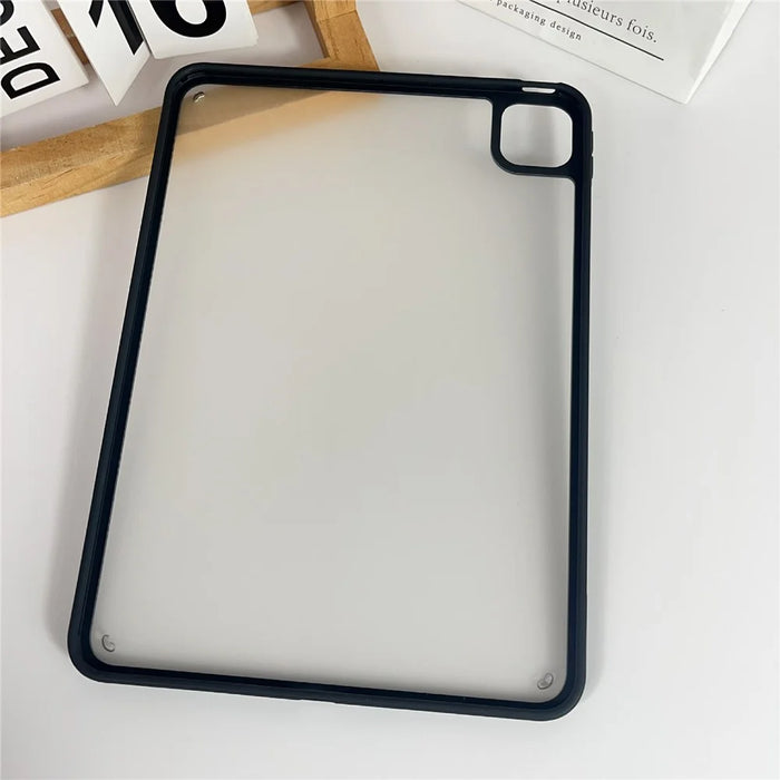 For iPad Pro 11 (2025) / 11 (2024) Case TPU + Acrylic + PC Matte Shockproof Tablet Cover - Black - 7