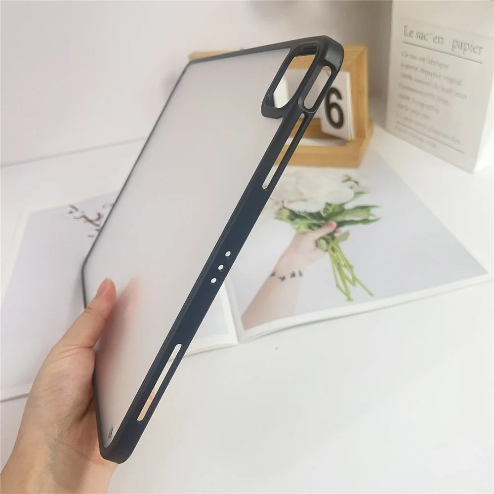 For iPad Air 13 (2026) / (2025) / (2024) / Pro 13 (2025) / 13 (2024) Case TPU + Acrylic + PC Matte Shockproof Tablet Cover - Black - 7