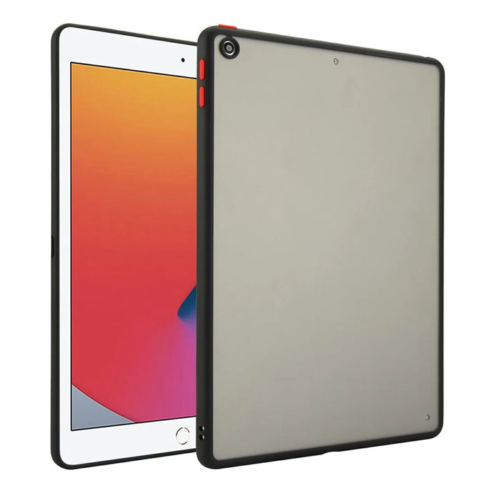 For iPad 9.7-inch (2018)  /  (2017) Case Skin Touch Matte Acrylic TPU Shockproof Tablet Cover - Black - 1