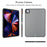 For iPad Pro 11 (2025) / 11 (2024) Case Skin Touch Matte Acrylic TPU Shockproof Tablet Cover - Black - 4