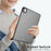 For iPad Pro 11 (2025) / 11 (2024) Case Skin Touch Matte Acrylic TPU Shockproof Tablet Cover - Black - 6
