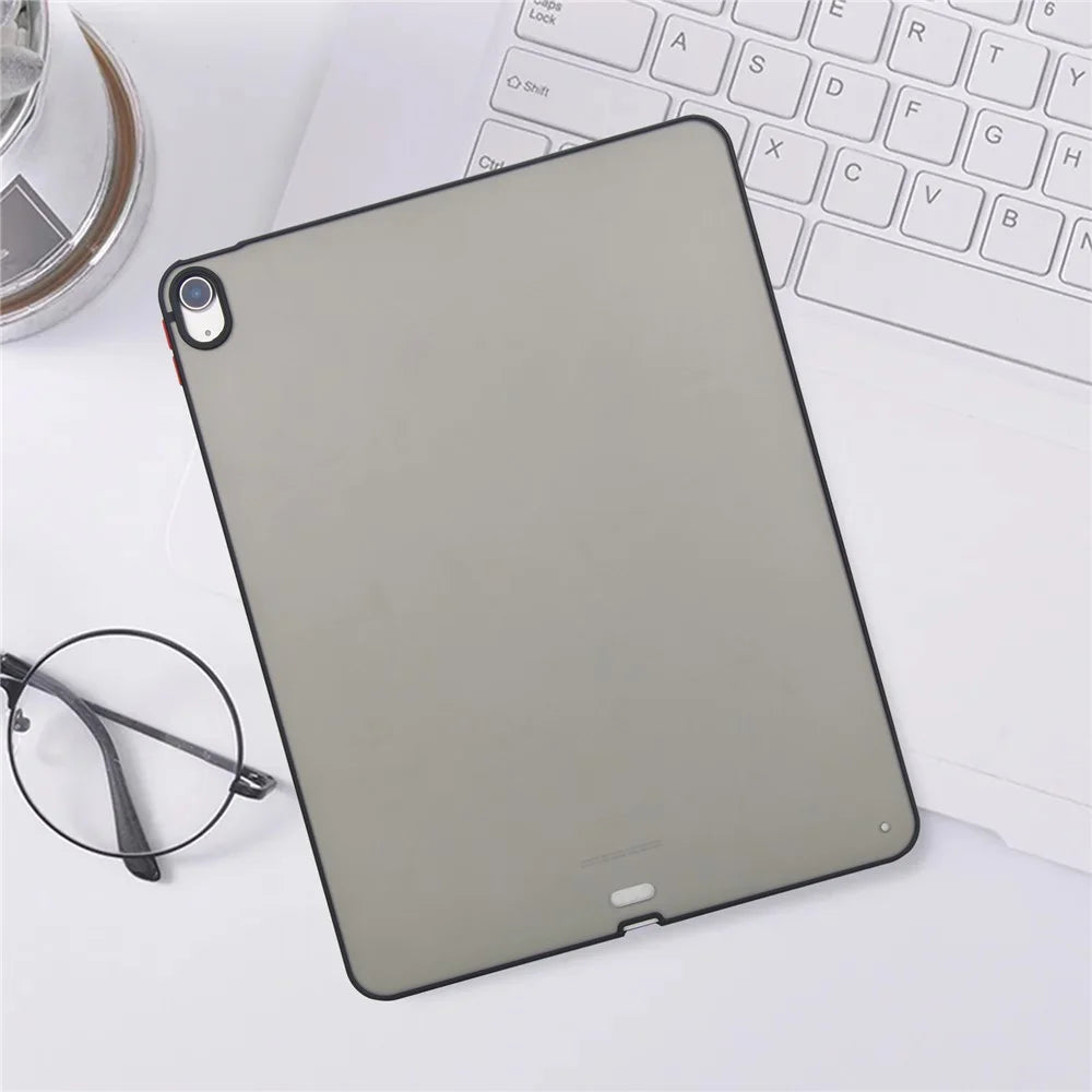For iPad Air 13 (2026) / (2025) / (2024) Case Skin Touch Matte Acrylic TPU Shockproof Tablet Cover - Black - 7