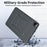 For iPad Pro 11 (2022)  /  (2021)  /  (2020)  /  (2018) Case Carbon Fiber Texture Magnetic Detachable Foldable Kickstand Tablet Cover - Dark Grey - 5