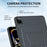 For iPad Pro 11 (2022)  /  (2021)  /  (2020)  /  (2018) Case Carbon Fiber Texture Magnetic Detachable Foldable Kickstand Tablet Cover - Dark Grey - 7