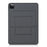 For iPad Pro 11 (2025) / 11 (2024) Case Carbon Fiber Texture Magnetic Detachable Foldable Kickstand Tablet Cover - Dark Grey - 1