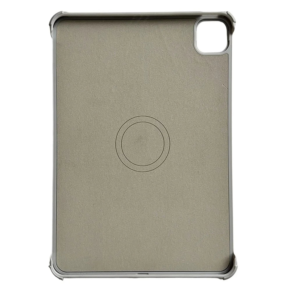 For iPad Pro 11 (2025) / 11 (2024) Magnetic Case Borderless Carbon Fiber Acrylic Tablet Cover - Grey - 2