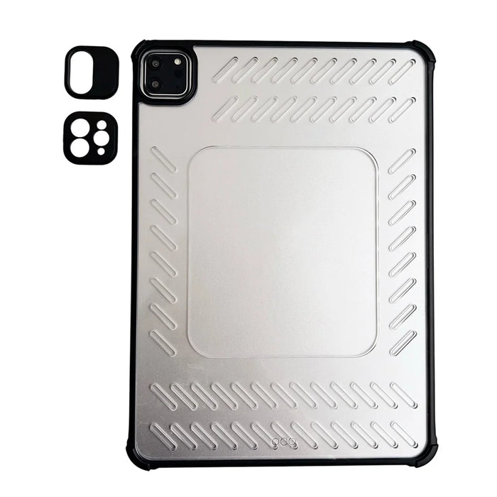 Tablet Case For iPad Pro 11 (2022)  /  (2021)  /  (2020)  /  (2018) Hollow Frameless Ventilated TPU Acrylic Clear Cover - Black - 1