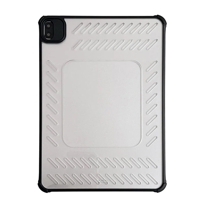 Tablet Case For iPad Pro 11 (2022)  /  (2021)  /  (2020)  /  (2018) Hollow Frameless Ventilated TPU Acrylic Clear Cover - Black - 2