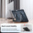 For iPad 10.9 (2022) Case Aluminum Alloy Foldable Kickstand TPU Acrylic Tablet Cover - 2