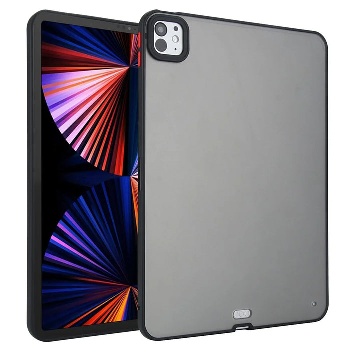 Tablet Case For iPad Pro 11 (2022)  /  (2021)  /  (2020) Skin Touch Matte Acrylic TPU Shockproof Cover - Black - 1