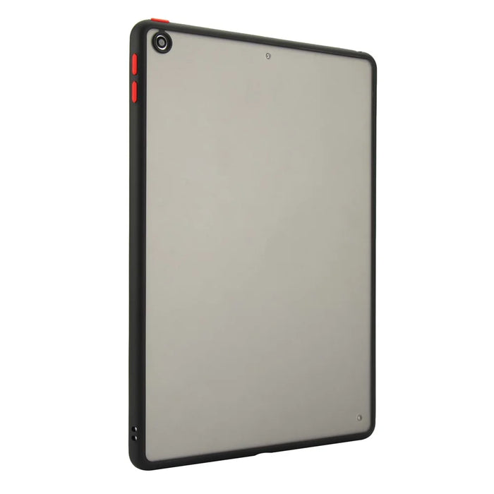 Tablet Case For iPad 10.2 (2021)  /  (2020)  /  (2019) Skin Touch Matte Acrylic TPU Shockproof Cover - Black - 2