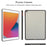 Tablet Case For iPad 10.2 (2021)  /  (2020)  /  (2019) Skin Touch Matte Acrylic TPU Shockproof Cover - Black - 7