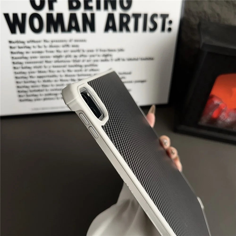 Magnetic Tablet Case For iPad Pro 11 (2022)  /  (2021)  /  (2020)  /  (2018) Borderless Carbon Fiber Acrylic Cover - Grey - 4