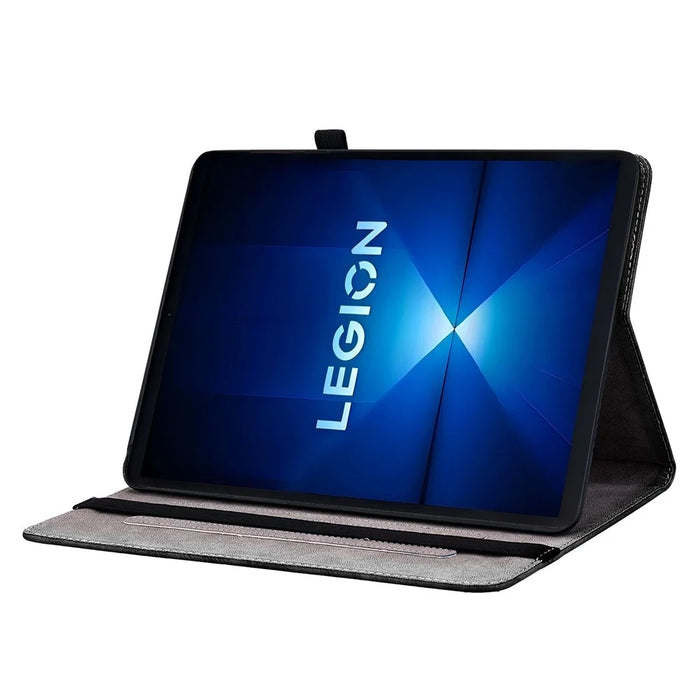 For Lenovo Legion Y700 Gen 4 Leather Case Pattern Printed Stand Tablet Cover with Card Slots - Lion Head - 3