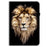 For Lenovo Legion Y700 Gen 4 Leather Case Pattern Printed Stand Tablet Cover with Card Slots - Lion Head - 6