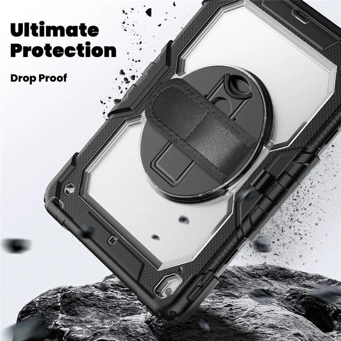 For iPad 10.2 (2021) / (2019) / (2020) Case PC + Silicone Tablet Cover with PET Film and Shoulder Strap - 7