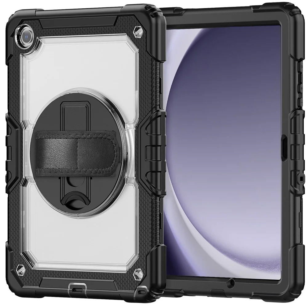 Tablet Case for Samsung Galaxy Tab A11+ / A9+ (SM-X210 / X215 / X216 / X218) PC + Silicone Cover with PET Film and Shoulder Strap - 4