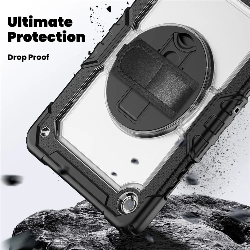 Tablet Case for Samsung Galaxy Tab A11+ / A9+ (SM-X210 / X215 / X216 / X218) PC + Silicone Cover with PET Film and Shoulder Strap - 6