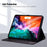For iPad (2025) / iPad 10.9 (2022) Case 3D Effect Cat Pattern Leather Stand Tablet Cover with Wallet, Stylus Holder - Black - 2