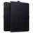 For iPad Pro 13 (2025) / 13 (2024) Case 3D Effect Cat Pattern Leather Stand Tablet Cover with Wallet, Stylus Holder - Black - 1