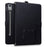 For Lenovo Xiaoxin Pad Pro 12.7 (2025) Case 3D Effect Cat Pattern Leather Stand Tablet Cover with Wallet, Stylus Holder - Black - 1
