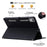 For Lenovo Xiaoxin Pad Pro 12.7 (2025) Case 3D Effect Cat Pattern Leather Stand Tablet Cover with Wallet, Stylus Holder - Black - 3