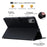 Wallet Case for Lenovo Xiaoxin Pad 2025 / Tab K11 Gen 2 / Idea Tab / M11 Leather Stand Tablet Cover with Stylus Holder, 3D Effect Cat Pattern - Black - 4