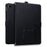 Wallet Case for Samsung Galaxy Tab A9+ Leather Stand Tablet Cover with Stylus Holder, 3D Effect Cat Pattern - Black - 1