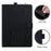 Wallet Case for Samsung Galaxy Tab A9+ Leather Stand Tablet Cover with Stylus Holder, 3D Effect Cat Pattern - Black - 6