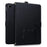 Wallet Case for Samsung Galaxy Tab A9 Leather Stand Tablet Cover with Stylus Holder, 3D Effect Cat Pattern - Black - 1