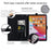 Wallet Case for Samsung Galaxy Tab A9 Leather Stand Tablet Cover with Stylus Holder, 3D Effect Cat Pattern - Black - 2