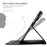Wallet Case for Samsung Galaxy Tab A9 Leather Stand Tablet Cover with Stylus Holder, 3D Effect Cat Pattern - Black - 5