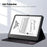 For Amazon Kindle Scribe (2024) / (2022) Case 3D Effect Cat Pattern Leather Stand Tablet Cover with Wallet, Stylus Holder - Black - 3