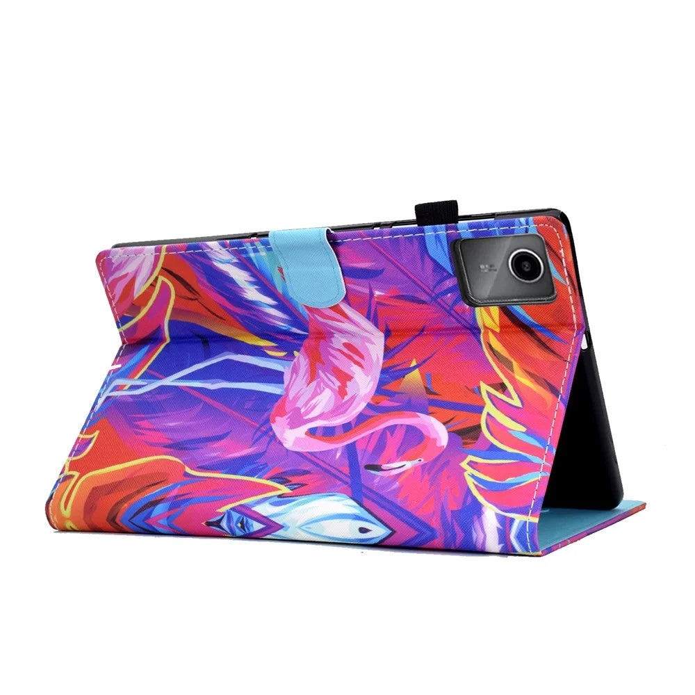 For Lenovo Xiaoxin Pad 11 2025 Case Pattern Printing Leather Tablet Cover with Card Holder - Bird - 4