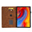For Lenovo Xiaoxin Pad 11 2025 Case Flower Butterfly Imprinted Card Slots Leather Cover - Brown - 2
