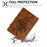 For Lenovo Xiaoxin Pad 11 2025 Case Flower Butterfly Imprinted Card Slots Leather Cover - Brown - 7