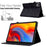 For Lenovo Xiaoxin Pad 11 2025 Leather Case Tree Pattern Card Slots Stand Cover - Black - 6