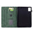 For Lenovo Xiaoxin Pad 11 2025 Case Cats Imprinted PU Leather Card Slots Tablet Cover - Green - 2