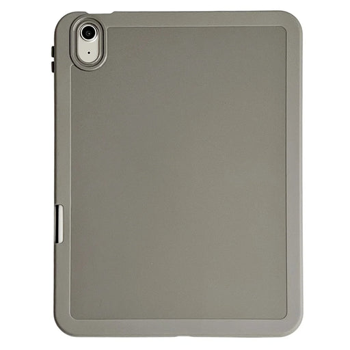 For iPad (2025)  /  10.9 (2022) Case Shockproof Soft TPU Tablet Cover with Pencil Holder - Grey - 1