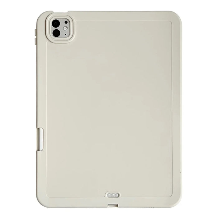For iPad Pro 11 (2025) / 11 (2024) Case Shockproof Soft TPU Tablet Cover with Pencil Holder - White - 1