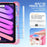 For iPad mini (2024) / (2021) Case Kickstand Hand Strap Imprint PC TPU Acrylic Cover with Shoulder Strap - Pink - 4