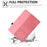 Tablet Case For iPad 10.2 (2020) / (2019) / Air 10.5 inch (2019) / Pro 10.5-inch (2017) Rotating Stand Building Block Imprinted Leather Cover - Pink - 6